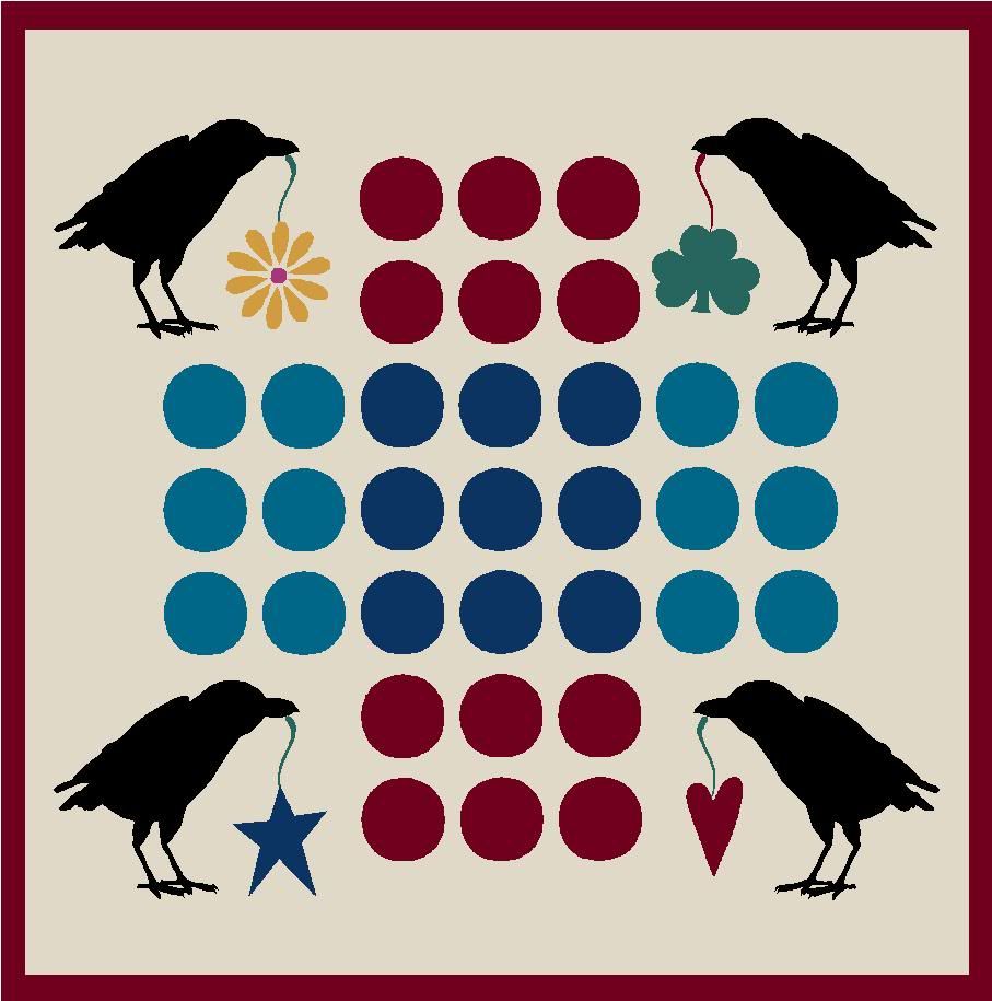 FOLK ART FROM THE HARBOR GAME BOARD STENCILS